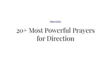 20+ Most Powerful Prayers for Direction