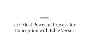 20+ Most Powerful Prayers for Conception with Bible Verses