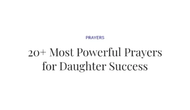 20+ Most Powerful Prayers for Daughter Success