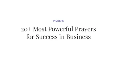 20+ Most Powerful Prayers for Success in Business