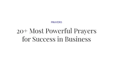 20+ Most Powerful Prayers for Success in Business