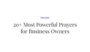 20+ Most Powerful Prayers for Business Owners