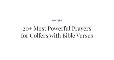 20+ Most Powerful Prayers for Golfers with Bible Verses
