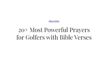 20+ Most Powerful Prayers for Golfers with Bible Verses