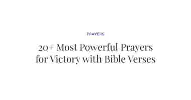 20+ Most Powerful Prayers for Victory with Bible Verses