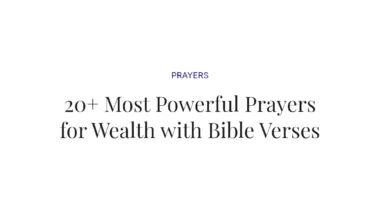 20+ Most Powerful Prayers for Wealth with Bible Verses