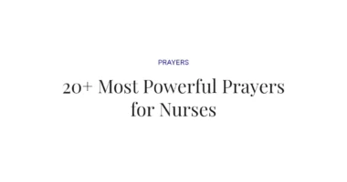 20+ Most Powerful Prayers for Nurses