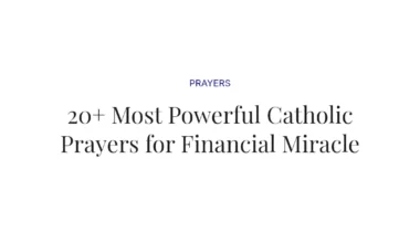 20+ Most Powerful Catholic Prayers for Financial Miracle
