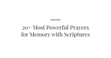 20+ Most Powerful Prayers for Memory with Scriptures