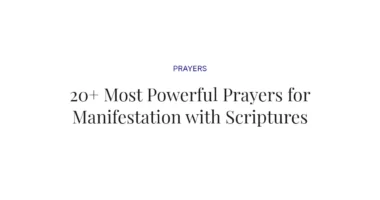 20+ Most Powerful Prayers for Manifestation with Scriptures