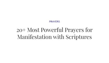 20+ Most Powerful Prayers for Manifestation with Scriptures