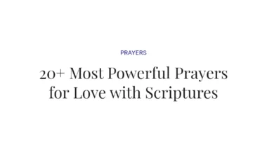20+ Most Powerful Prayers for Love with Scriptures
