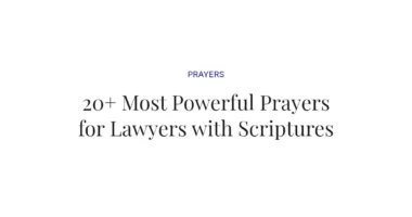 20+ Most Powerful Prayers for Lawyers with Scriptures