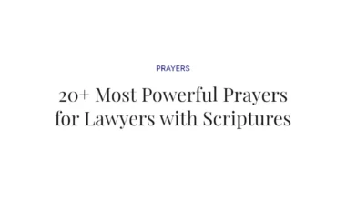 20+ Most Powerful Prayers for Lawyers with Scriptures