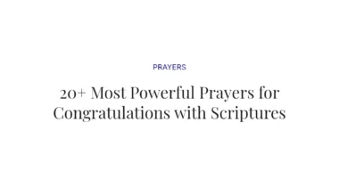 20+ Most Powerful Prayers for Congratulations with Scriptures