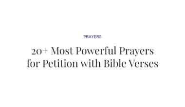 20+ Most Powerful Prayers for Petition with Bible Verses