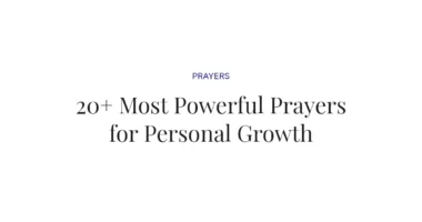 20+ Most Powerful Prayers for Personal Growth