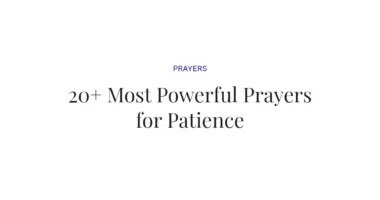 20+ Most Powerful Prayers for Patience