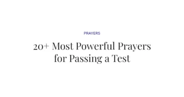 20+ Most Powerful Prayers for Passing a Test