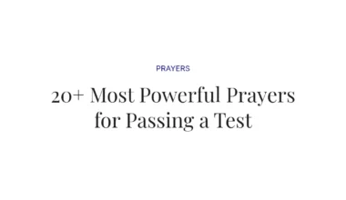 20+ Most Powerful Prayers for Passing a Test