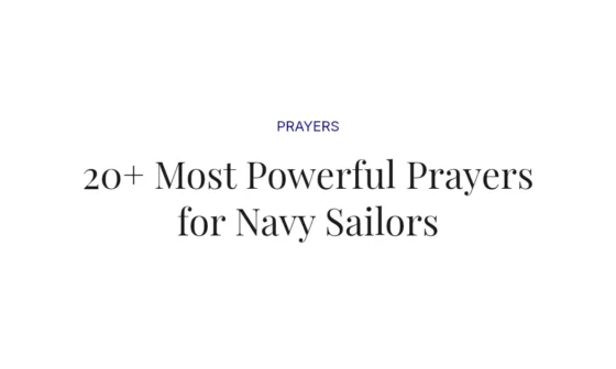 20+ Most Powerful Prayers for Navy Sailors