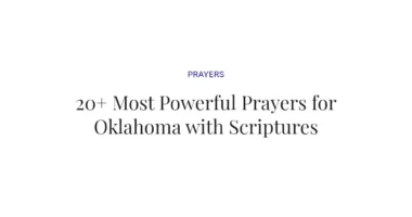 20+ Most Powerful Prayers for Oklahoma with Scriptures