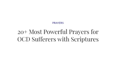 20+ Most Powerful Prayers for OCD Sufferers with Scriptures