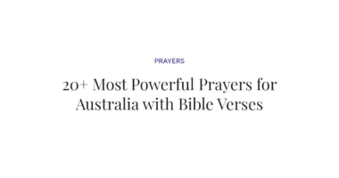 20+ Most Powerful Prayers for Australia with Bible Verses