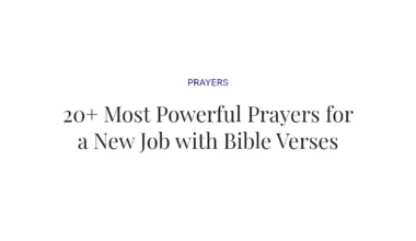 20+ Most Powerful Prayers for a New Job with Bible Verses