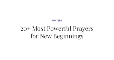 20+ Most Powerful Prayers for New Beginnings
