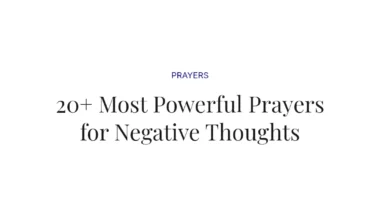 20+ Most Powerful Prayers for Negative Thoughts
