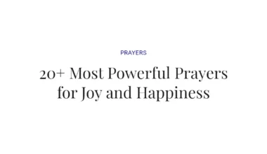 20+ Most Powerful Prayers for Joy and Happiness