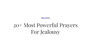 20+ Most Powerful Prayers For Jealousy