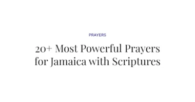 20+ Most Powerful Prayers for Jamaica with Scriptures