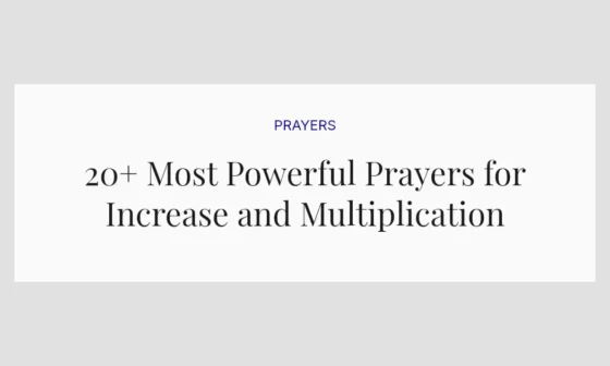 20+ Most Powerful Prayers for Increase and Multiplication