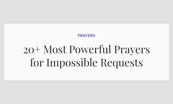 20+ Most Powerful Prayers for Impossible Requests