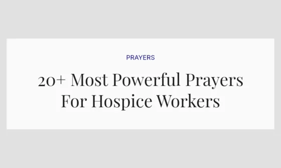 20+ Most Powerful Prayers For Hospice Workers