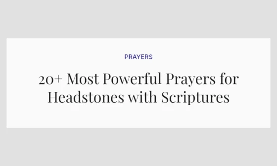 20+ Most Powerful Prayers for Headstones with Scriptures