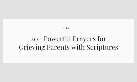 20+ Powerful Prayers for Grieving Parents with Scriptures
