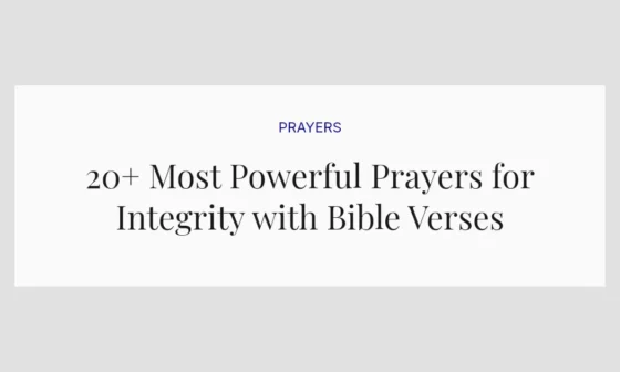20+ Most Powerful Prayers for Integrity with Bible Verses