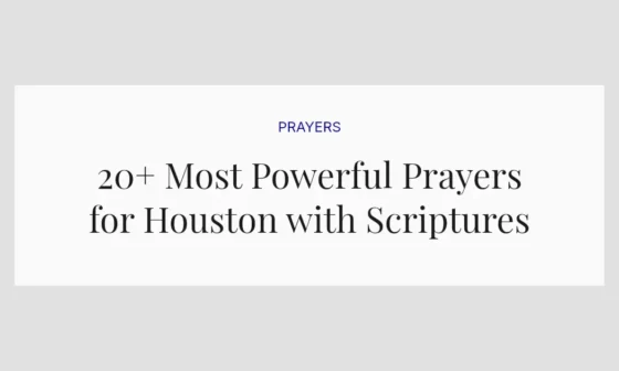 20+ Most Powerful Prayers for Houston with Scriptures