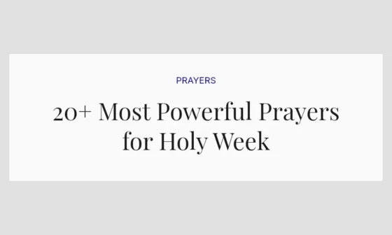 20+ Most Powerful Prayers for Holy Week
