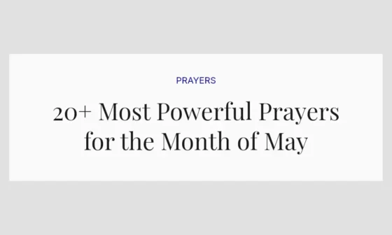 20+ Most Powerful Prayers for the Month of May