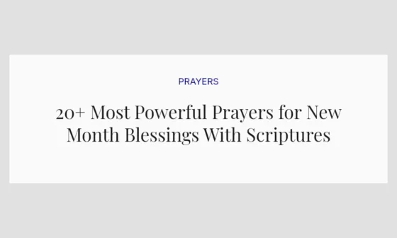 20+ Most Powerful Prayers for New Month Blessings With Scriptures