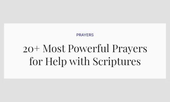 20+ Most Powerful Prayers for Help with Scriptures