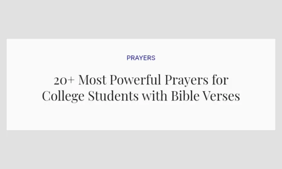 20+ Most Powerful Prayers for College Students with Bible Verses