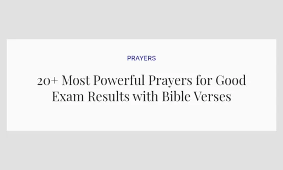20+ Most Powerful Prayers for Good Exam Results with Bible Verses