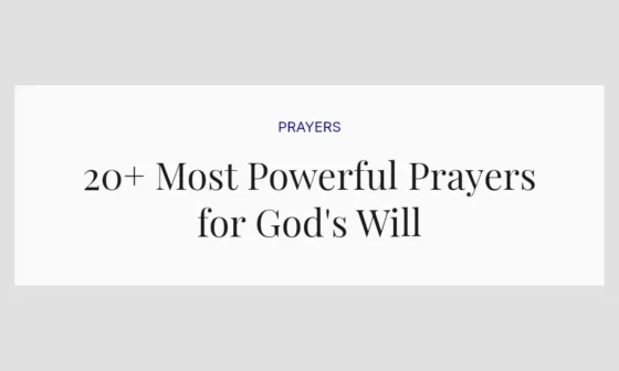 20+ Most Powerful Prayers for God's Will