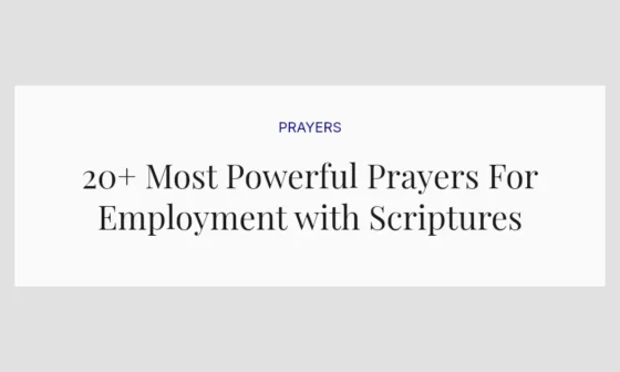 20+ Most Powerful Prayers For Employment with Scriptures