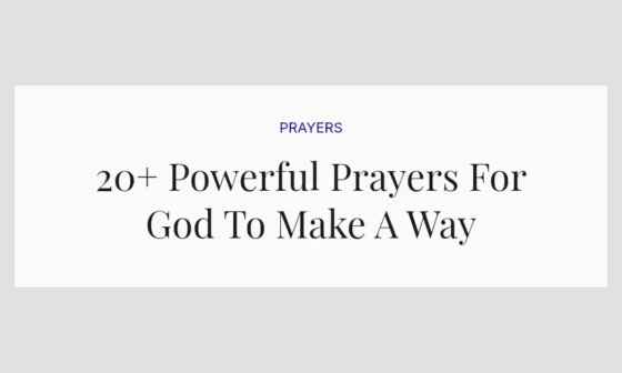 20+ Powerful Prayers For God To Make A Way